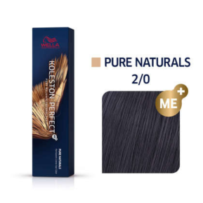 Wella Professionals Koleston Perfect ME+ Pure Naturals NO 2/0 Μαύρο Φυσικό (60ml)