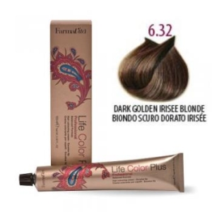 Farmavita Life Color Plus NO 6.32 Ξανθό Σκούρο Ντορέ Ιριζέ (100ml)