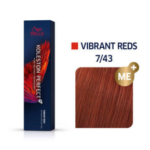 Wella Professionals Koleston Perfect ME+ Vibrant Reds NO 7/43 Ξανθό Κόκκινο Χρυσό (60ml)