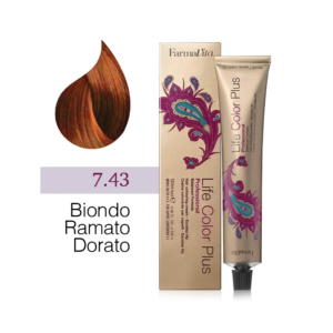 Farmavita Life Color Plus NO 7.43 Ξανθό Χάλκινο Ντορέ (100ml)