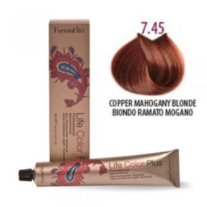 Farmavita Life Color Plus NO 7.45 Ξανθό Χάλκινο Μαονί (100ml)