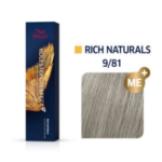 Wella Professionals Koleston Perfect ME+ Rich Naturals NO 9/81 Ξανθό Πολύ Ανοιχτό Περλέ Σαντρέ (60ml)