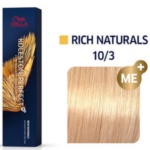 Wella Professionals Koleston Perfect ME+ Rich Naturals NO 10/3 Κατάξανθο Χρυσό (60ml)