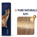 Wella Professionals Koleston Perfect ME+ Pure Naturals NO 9/01 Ξανθό Πολύ Ανοιχτό Φυσικό Σαντρέ (60ml)