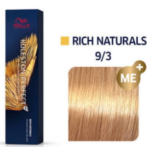 Wella Professionals Koleston Perfect ME+ Rich Naturals NO 9/3 Ξανθό Πολύ Ανοιχτό Χρυσό (60ml)